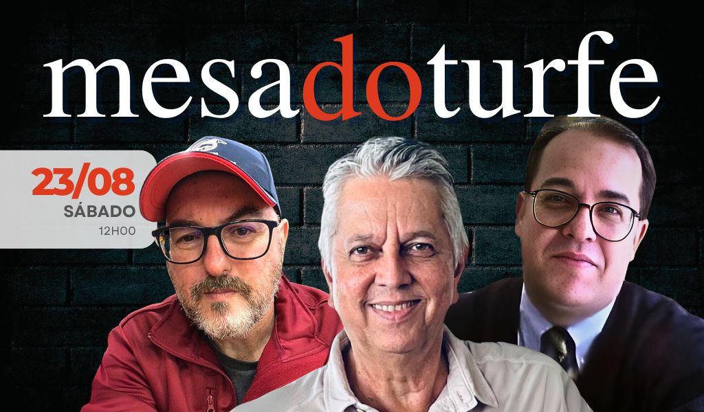 Neste sábado (23) tem Mesa do Turfe com Jair Balla, Ricardo Ravganani e Francisco Bento a partir das 12h000